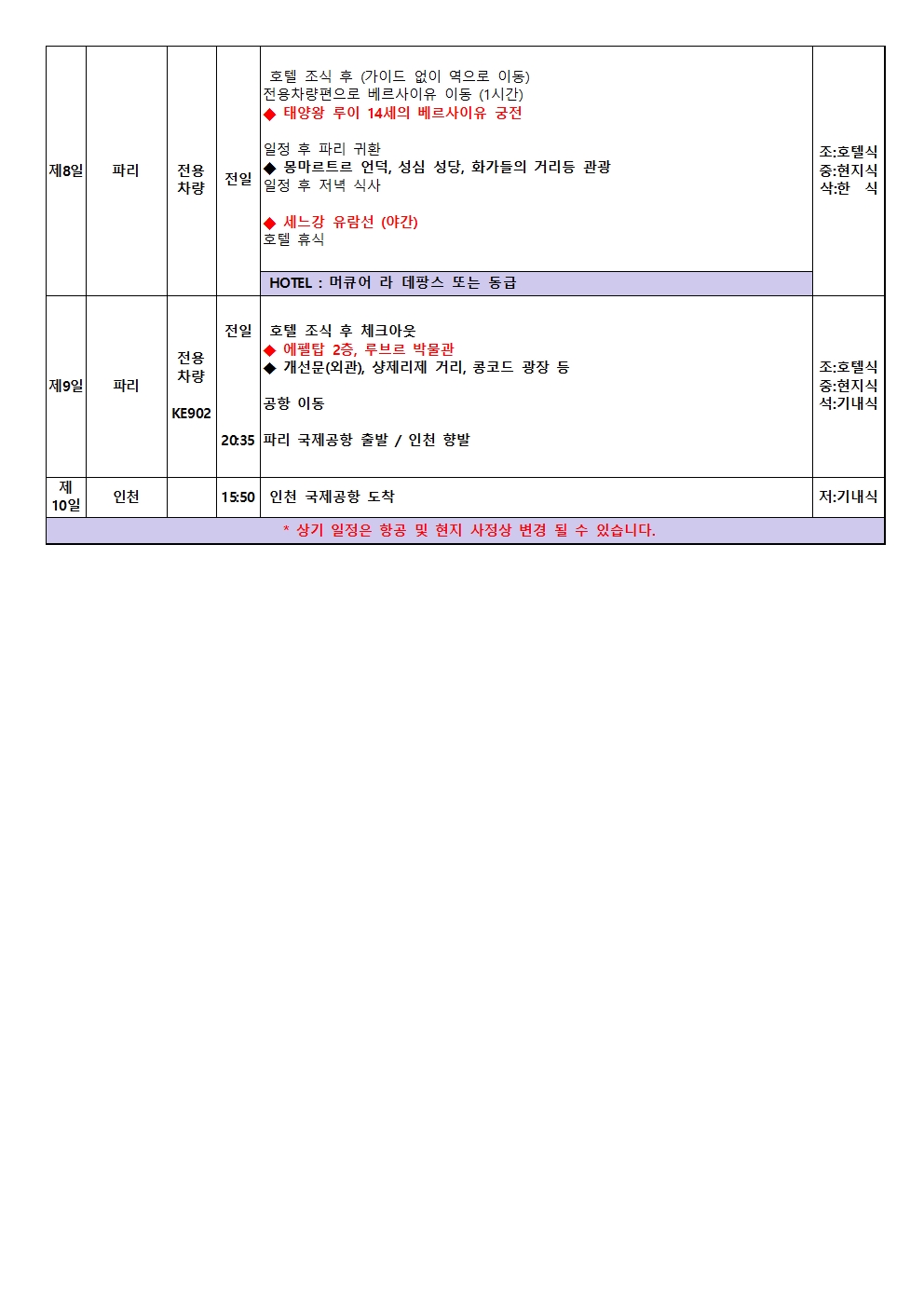 정팀 서유럽7박10일3