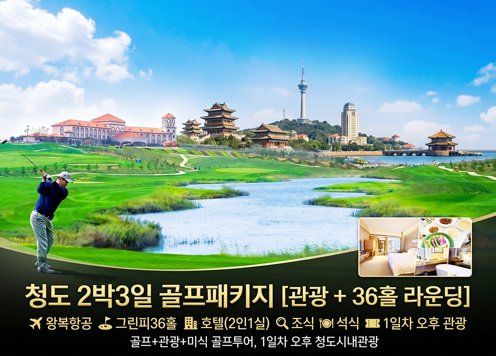 [중국] 청도 2박3일 블루호라이즌 골프장