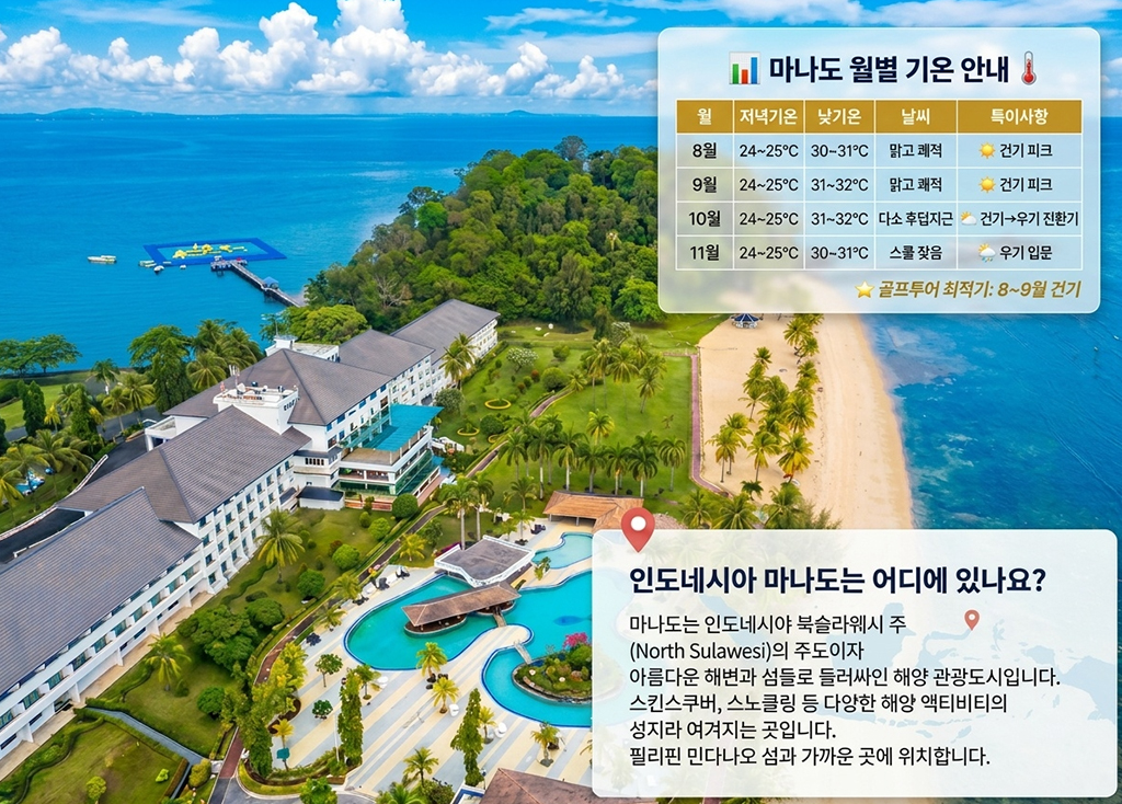 인도네시아 마나도 [ 파라다이스 ] 코스