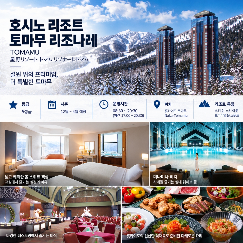 호시노 리조트 토마무 더 리조나레 4일X5일X6일