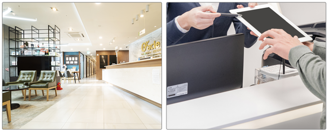 来院および受付