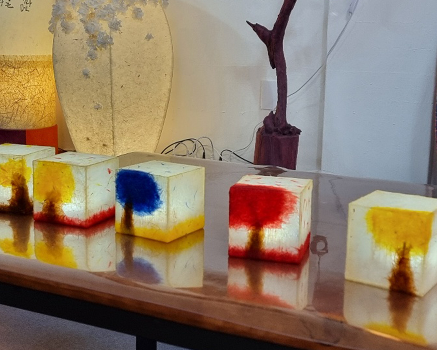 韓紙工芸体験 2