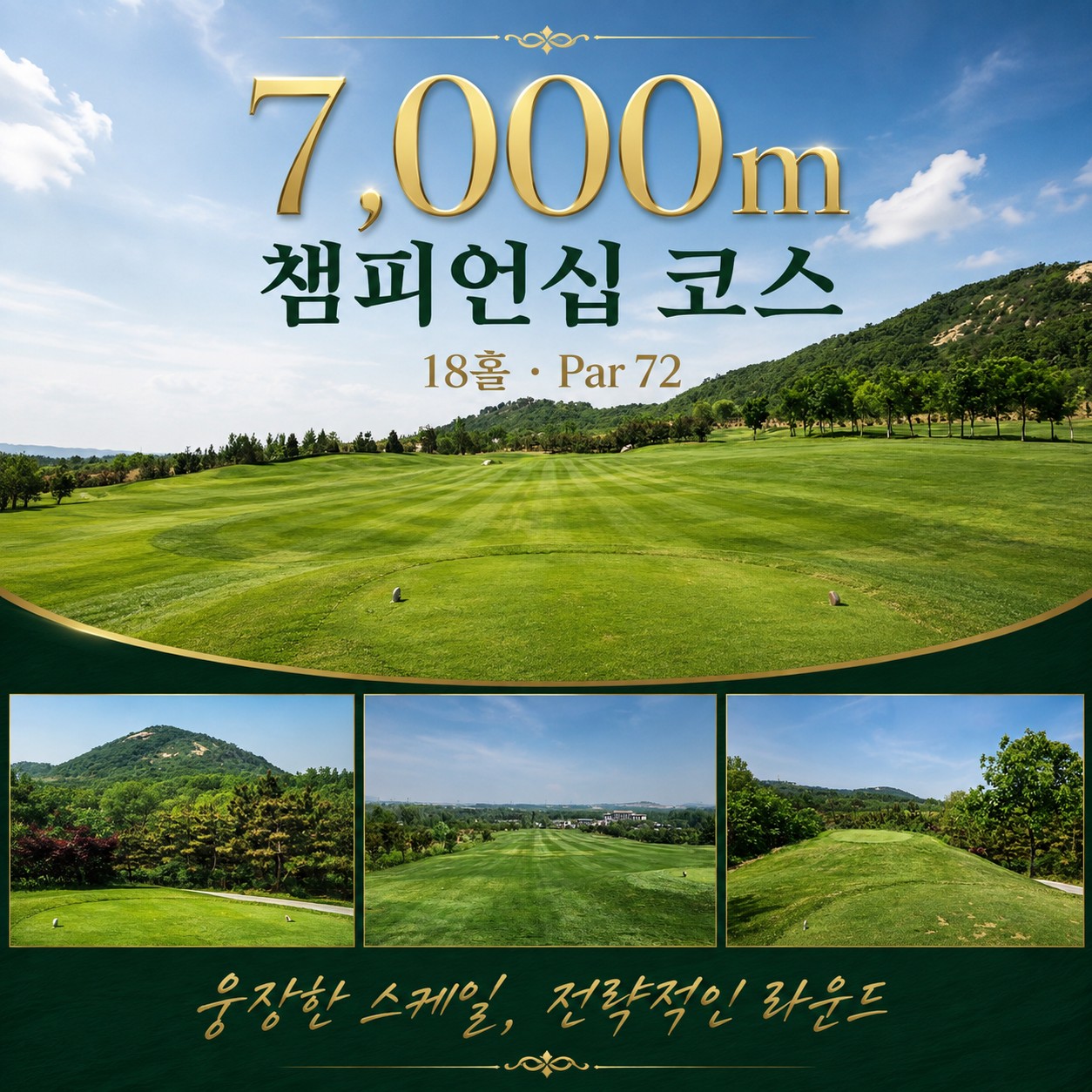 골드우CC 챔피언십 코스 티잉그라운드