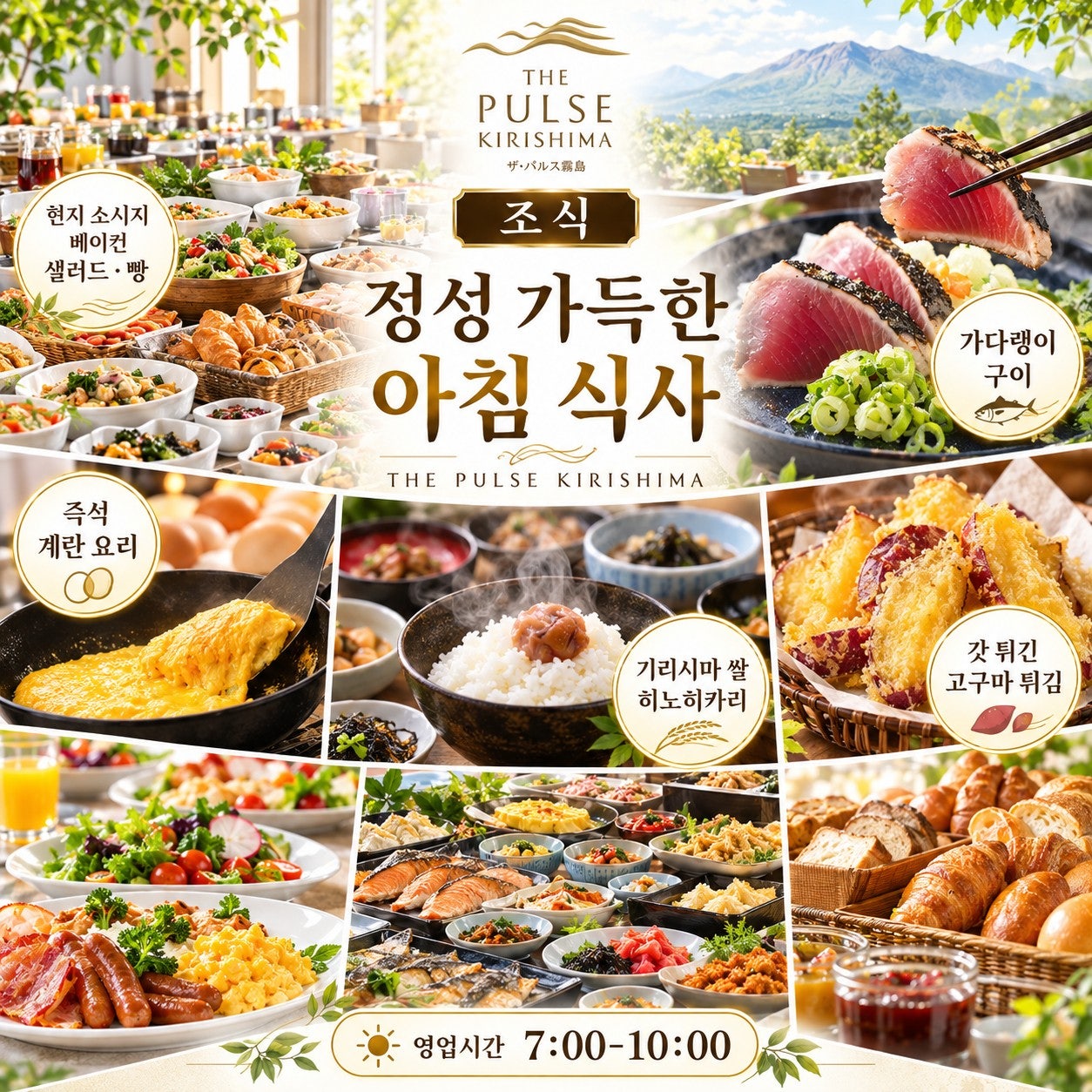 더 펄스 기리시마 호텔 조식 뷔페