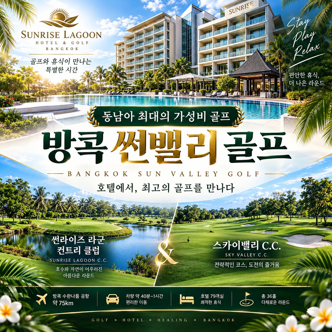 방콕 골프여행 동남아 최대의 가성비 골프