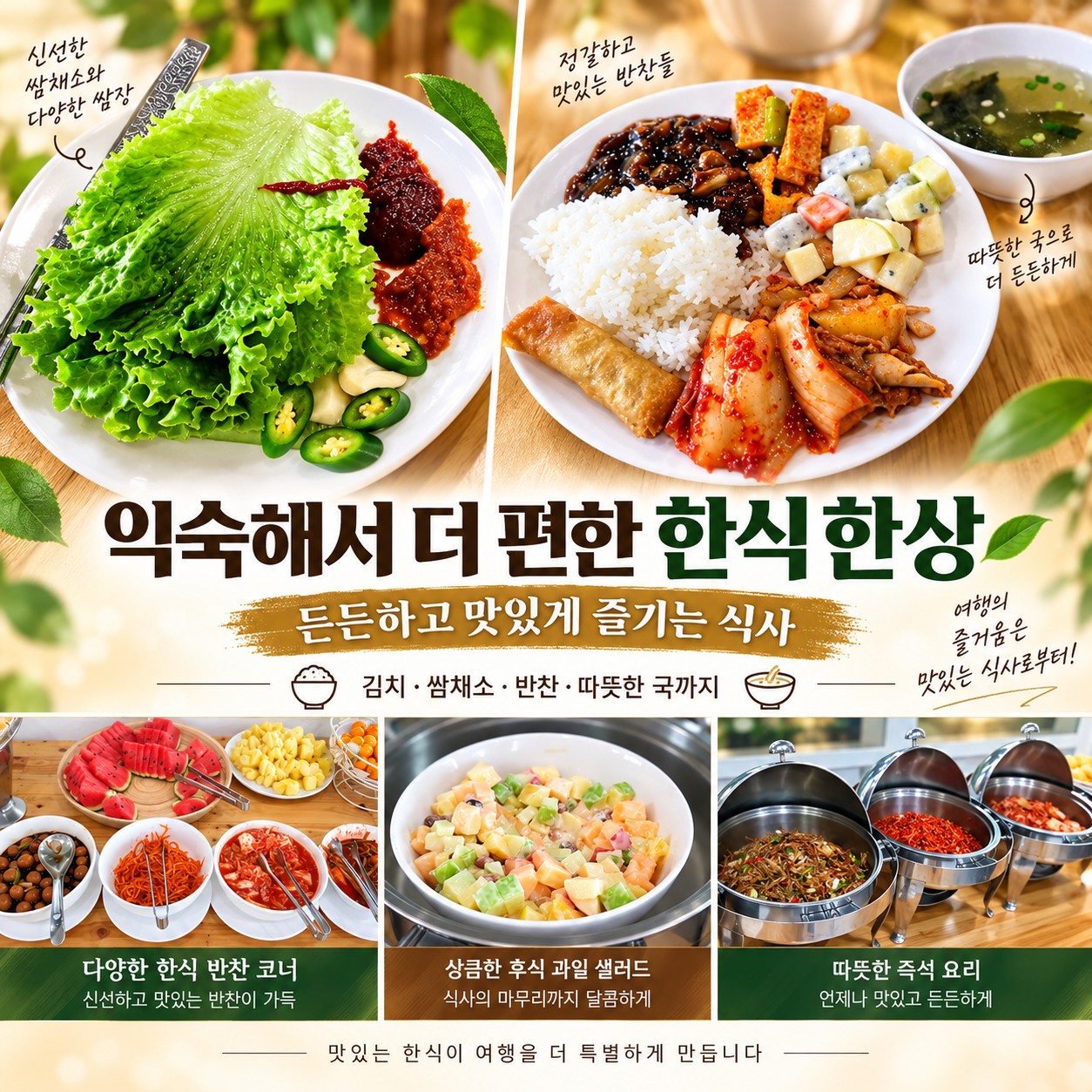 방콕 골프여행 익숙해서 더 편한 한식 한상