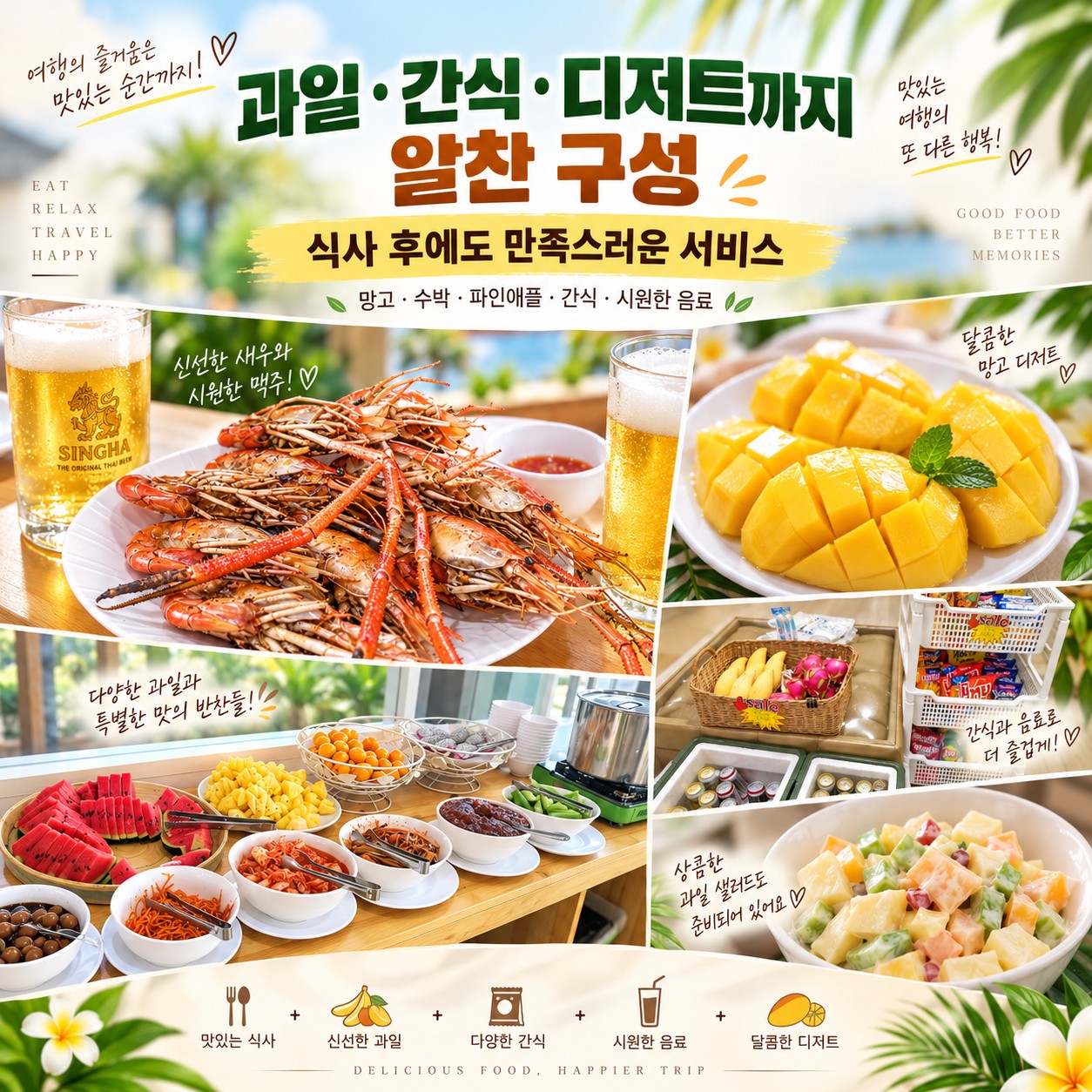 방콕 골프여행 과일·간식·디저트까지