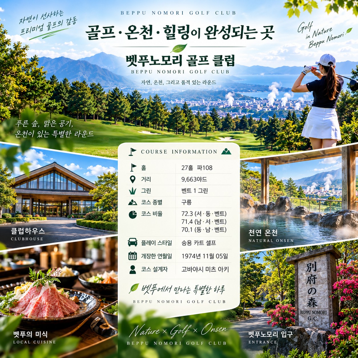 벳푸 골프여행 벳푸노모리 골프 클럽