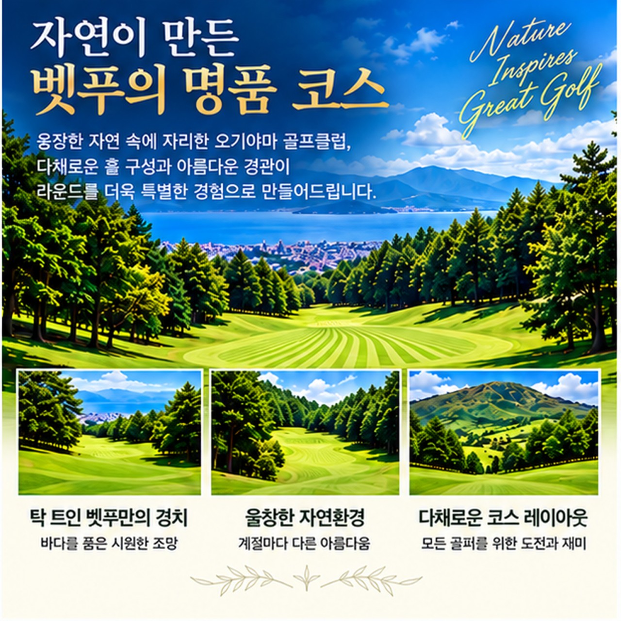 벳푸 골프여행 벳푸 오기야마