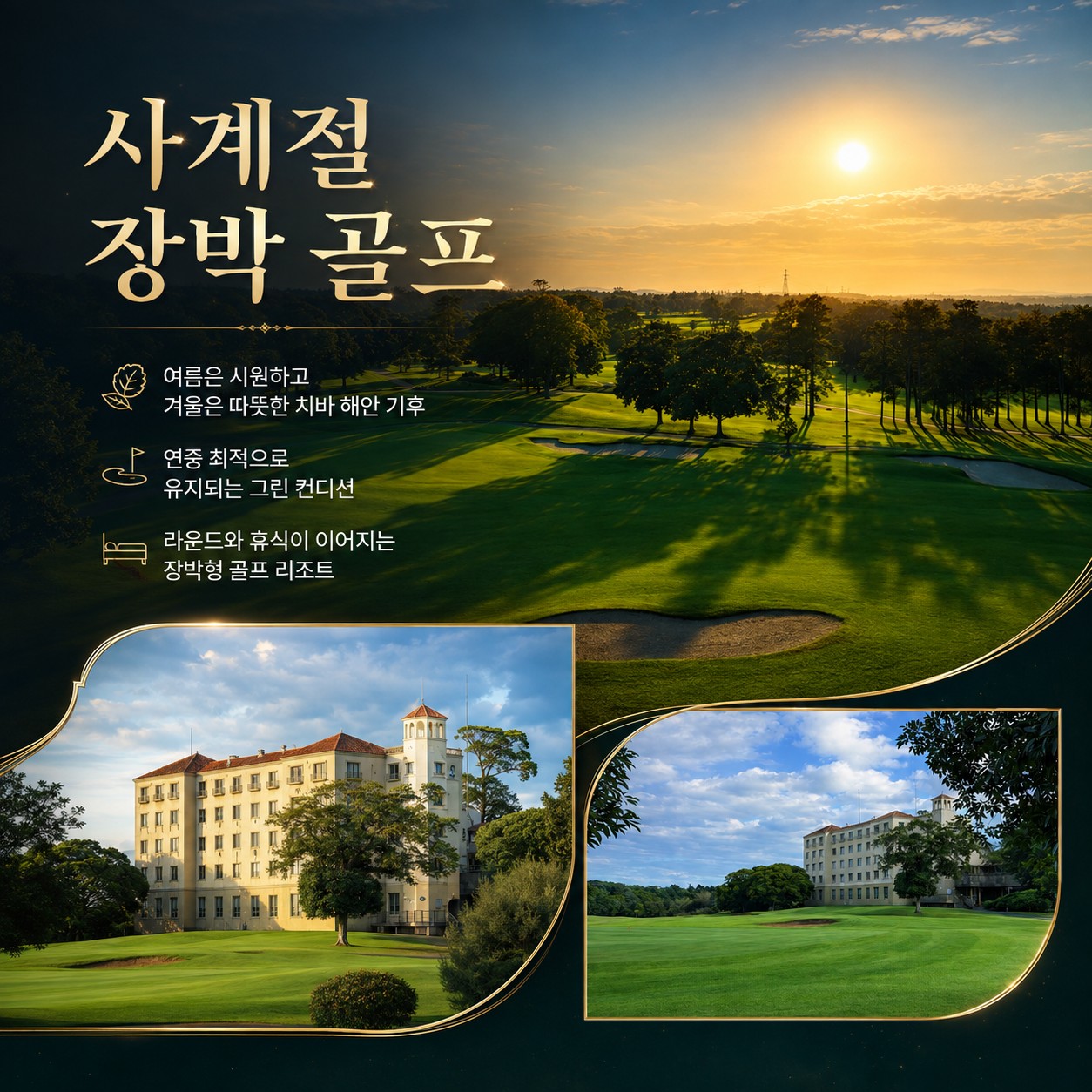 사계절 장박 골프 — 초시 컨트리클럽