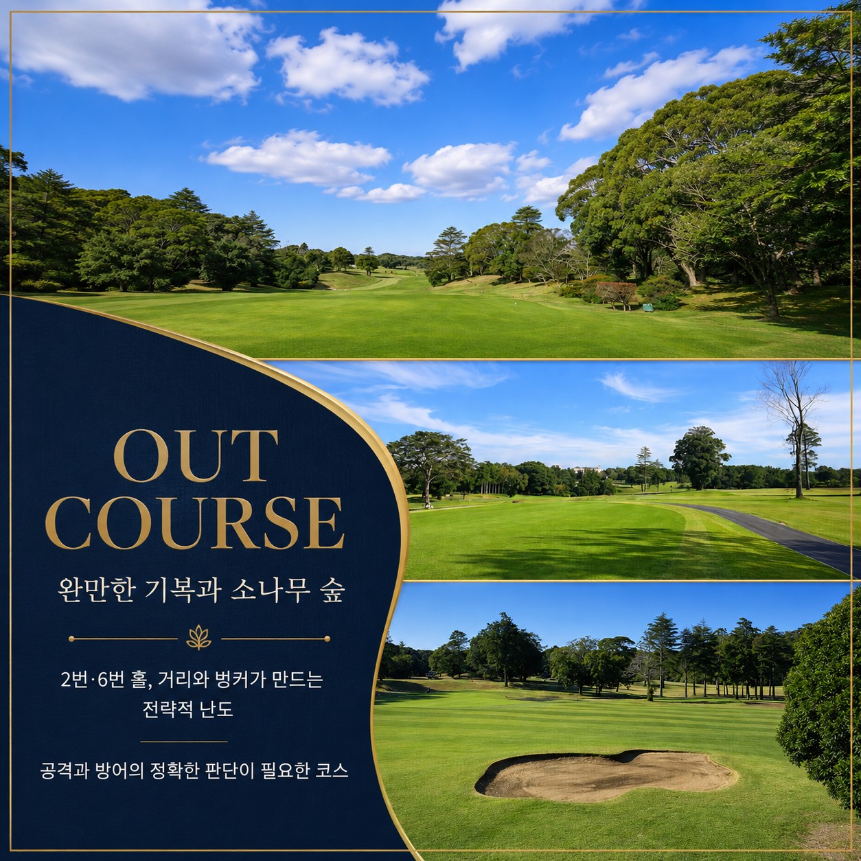 초시 컨트리클럽 OUT 코스
