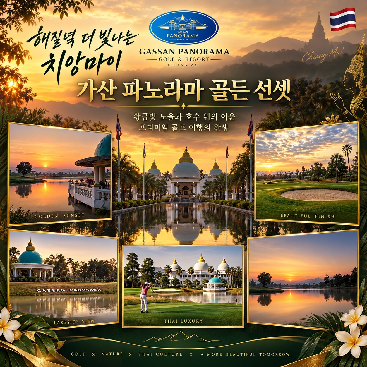 치앙마이 골프여행 가싼 파노라마 골든 선셋