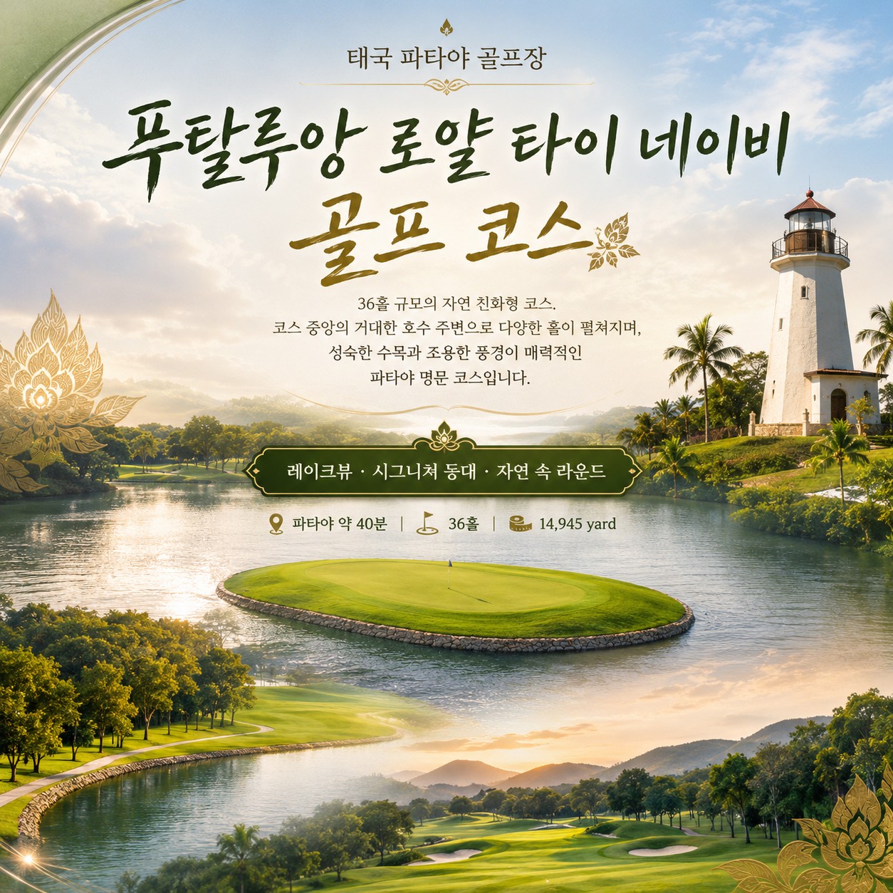 파타야 골프여행 푸탈루앙 로얄 타이 네이비 골프 코스