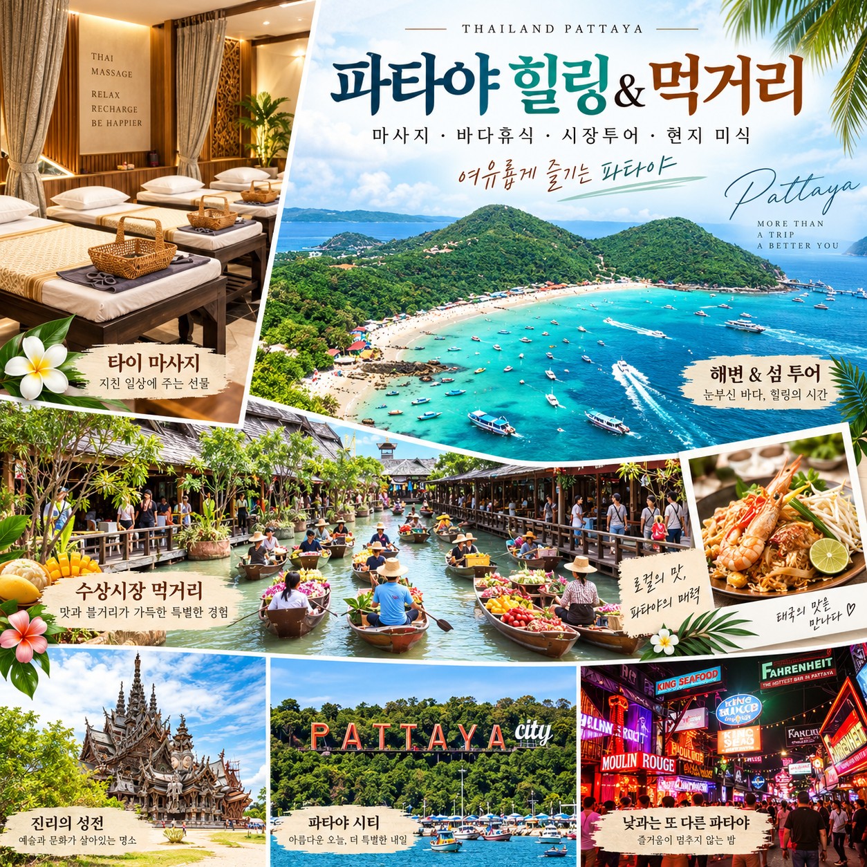 제주출발 파타야 골프여행 파타야 힐링 & 먹거리
