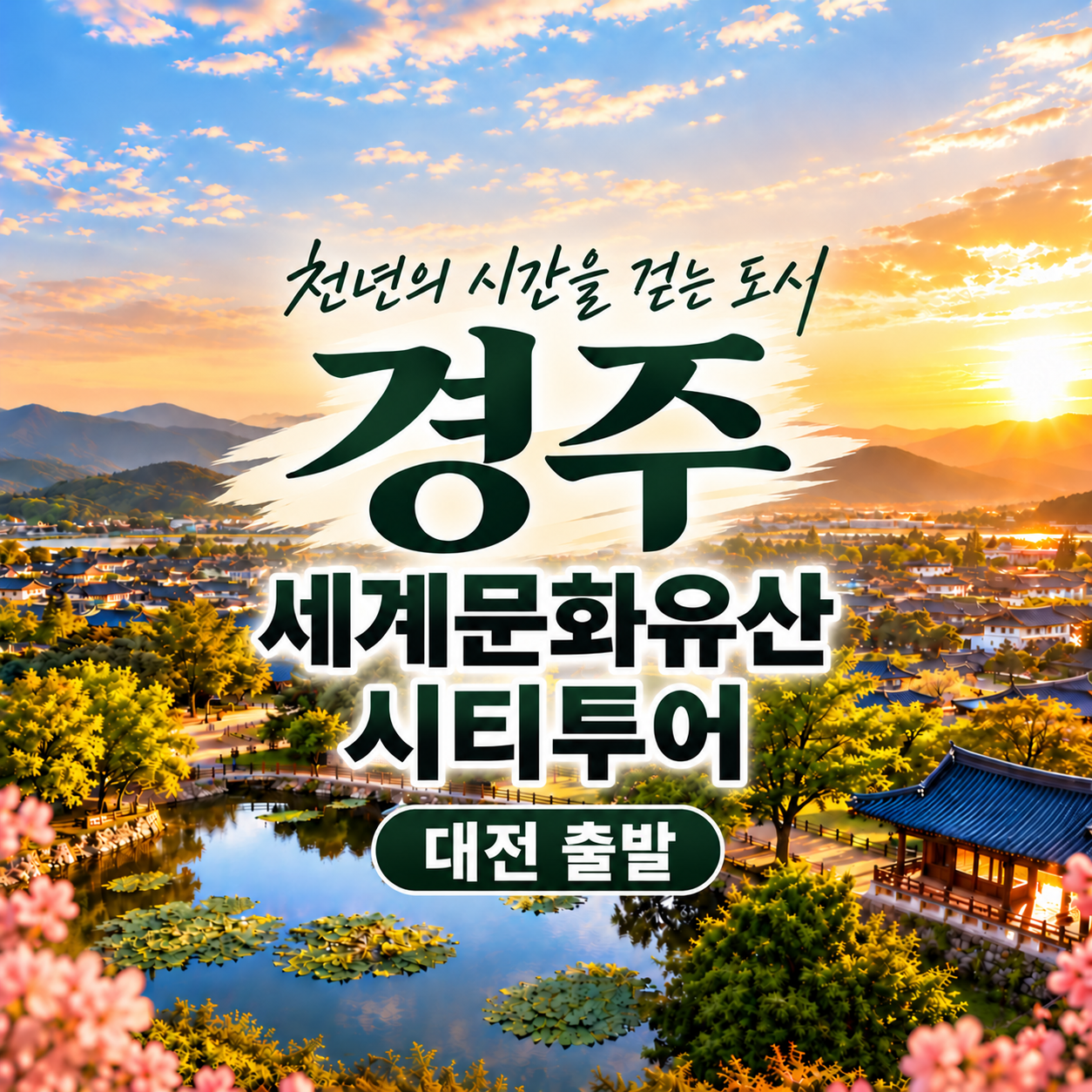 불국사·석굴암·대릉원 경주 핵심코스 KTX 당일 기차여행 (대전출발)