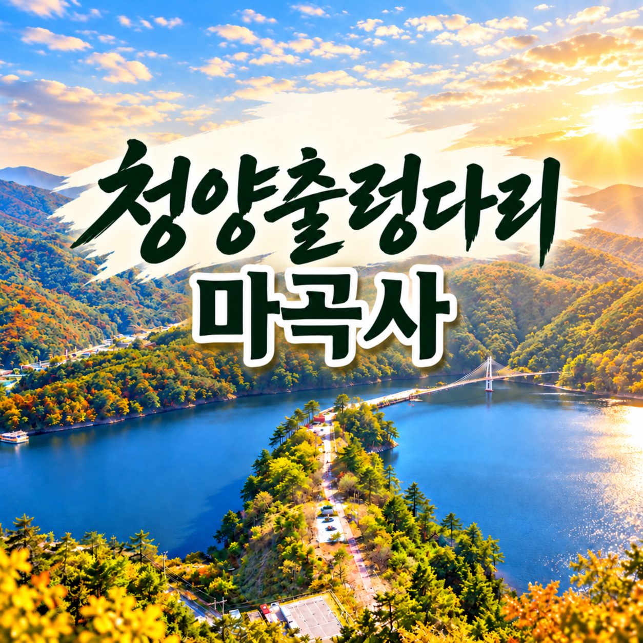 마곡사·천장호 출렁다리·고운식물원 당일 KTX 충남 힐링여행 (서울출발)
