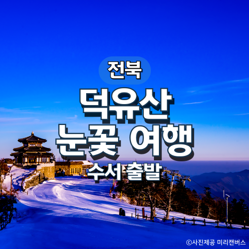KTX 덕유산·무주구천동·하늘물빛정원 눈꽃기차여행(수서출발)