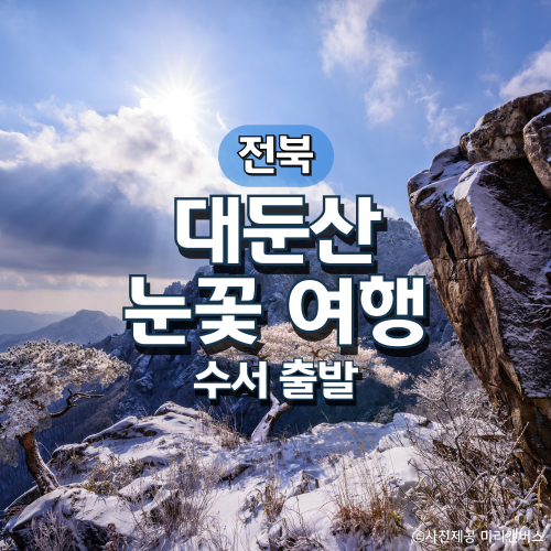 KTX 대둔산·뿌리공원·하늘물빛정원 눈꽃여행(수서출발)