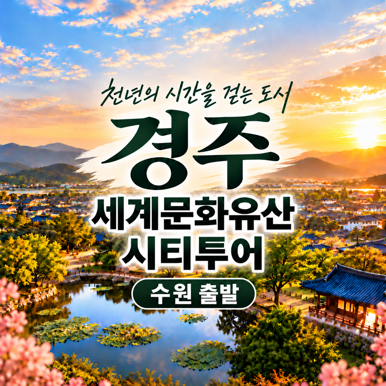 신라 역사탐방 경주 세계문화유산 투어 KTX 당일여행 (수원출발)