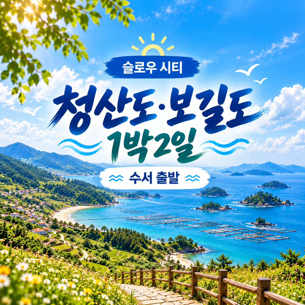 청산도 슬로길·보길도 예송해변 남도 힐링 1박2일 여행 (수서출발)